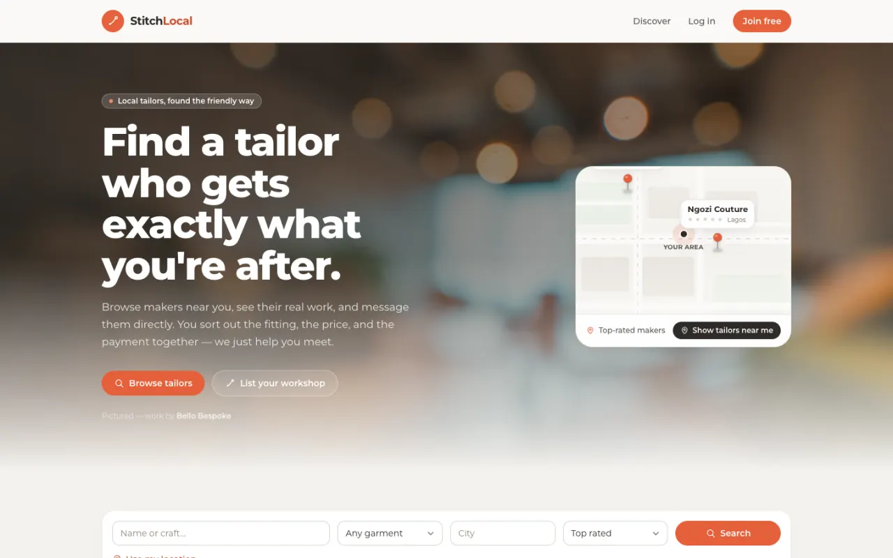 StitchLocal screenshot